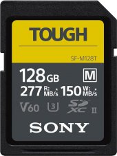 Карта памяти Sony Tough SDXC 128GB UHS-II U3 V60 R277/W150MB/s (SF-M128T)