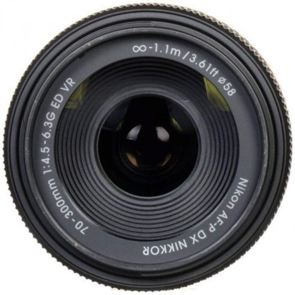 Объектив Nikon AF-P DX NIKKOR 70-300mm f/4.5-6.3G ED VR, чёрный Объектив Nikon AF-P DX NIKKOR 70-300mm f/4.5-6.3G ED VR, чёрный