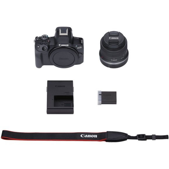 Фотоаппарат Canon EOS R50 Kit RF-S 18-45mm F4.5-6.3 IS STM, чёрный 