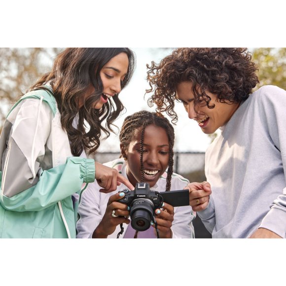 Фотоаппарат Canon EOS R50 Kit RF-S 18-45mm F4.5-6.3 IS STM, чёрный 