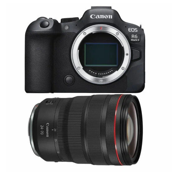 Фотоаппарат Canon EOS R6 Mark II Kit RF 24-70mm F2.8L IS USM, черный 