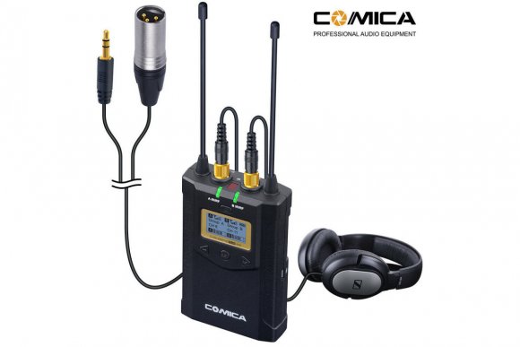 COMICA CVM-WM100 Plus(C) (RX+TX) Двухканальная петличная радиосистема COMICA CVM-WM100 Plus(C) (RX+TX) Двухканальная петличная радиосистема