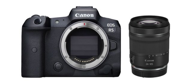 Фотоаппарат Canon EOS R5 Kit RF 24-105mm f/4-7.1 IS STM, черный 