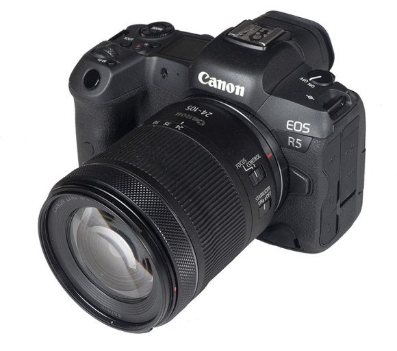 Фотоаппарат Canon EOS R5 Kit RF 24-105mm f/4-7.1 IS STM, черный 