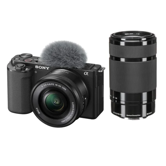 Фотоаппарат Sony ZV-E10 II Kit E PZ 16-50mm + E 55-210mm, чёрный Фотоаппарат Sony ZV-E10 II Kit E PZ 16-50mm + E 55-210mm, чёрный