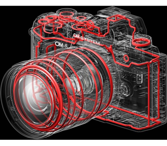 Фотоаппарат Olympus OM SYSTEM OM-5 Kit 12-45mm f/4 Pro, серебристый 