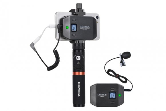 COMICA CVM-WS50B Беспроводной петличный микрофон для мобильных устройств  COMICA CVM-WS50B Беспроводной петличный микрофон для мобильных устройств
