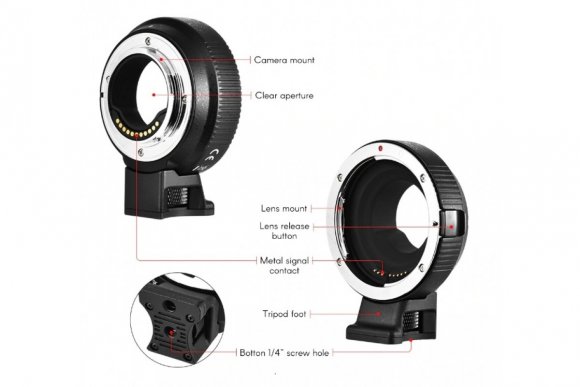 Commlite CM-AEF-MFT (Переходное кольцо для Canon EF/EF-S Lens To M4/3 Camera) Commlite CM-AEF-MFT (Переходное кольцо для Canon EF/EF-S Lens To M4/3 Camera)