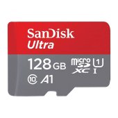 Sandisk 128GB Ultra microSDHC UHS-I Memory Card - 140MB/s с адаптером