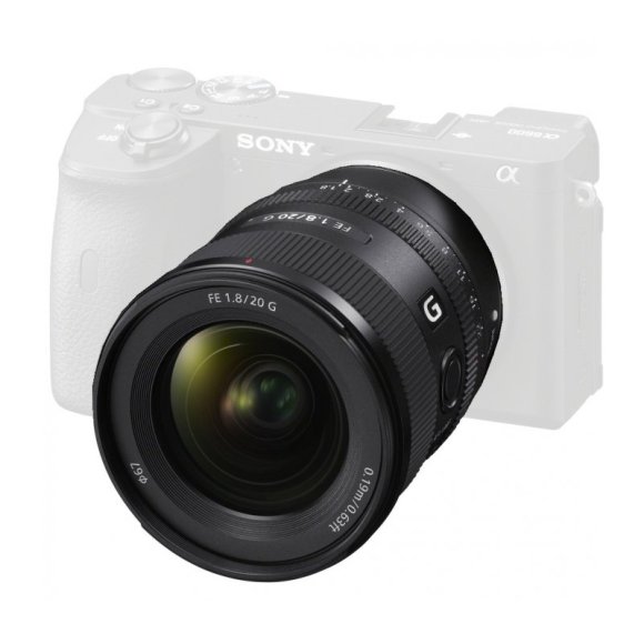 Объектив Sony FE 20mm f/1.8 G, чёрный  Объектив Sony FE 20mm f/1.8 G, чёрный