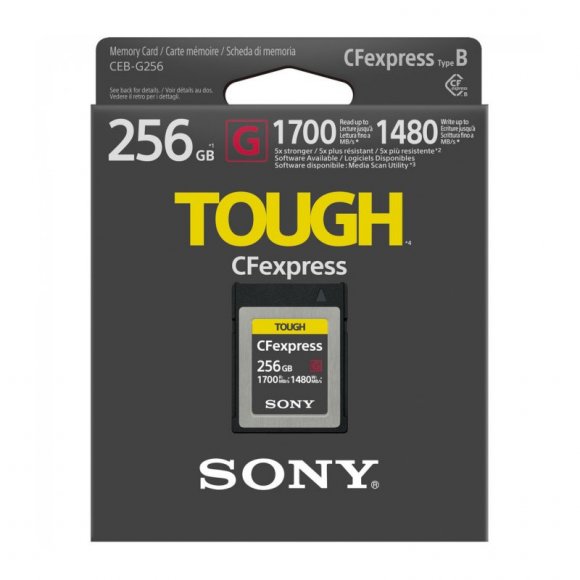 Карта памяти Sony 256GB CFexpress Type B TOUGH G Memory Card Карта памяти Sony 256GB CFexpress Type B TOUGH G Memory Card