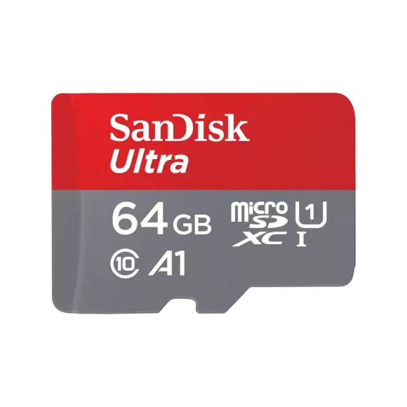 Карта памяти Sandisk 64GB Ultra microSDHC UHS-I Memory Card 140MB/s 