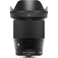 Объектив Sigma AF 16mm f/1.4 DC DN Contemporary for Canon EF-M, чёрный Объектив Sigma AF 16mm f/1.4 DC DN Contemporary for Canon EF-M, чёрный