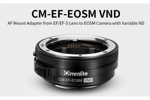 Commlite CM-EF-EOSM VND (Переходное кольцо для Canon EF/EF-S series lens to EOSM cameras with Variable ND) 