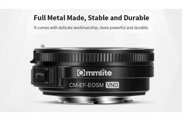 Commlite CM-EF-EOSM VND (Переходное кольцо для Canon EF/EF-S series lens to EOSM cameras with Variable ND) 