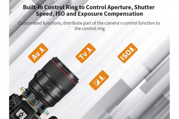 Commlite CM-EF-EOSR ARC (Переходное кольцо для объектива EF EF-S на камеру Canon R RF) 