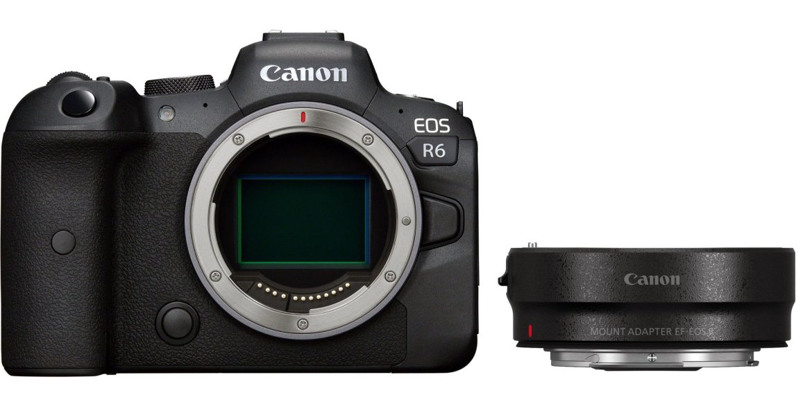 Фотоаппарат Canon EOS R6 Body Black + Adapter EF-EOS R с доставкой по  Москве и всей России