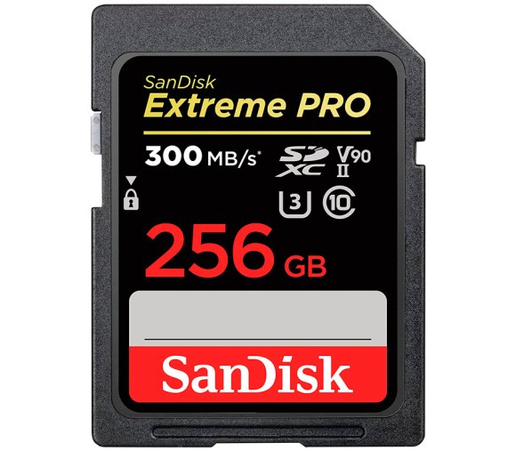 Карта памяти SanDisk SDXC 256GB Sandisk Extreme PRO UHS-II V90 300MB/s 