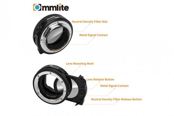 Commlite CM-EF-EOSR VND (Переходное кольцо для EF/EF-S объектив на EOSR/RF с Variable ND фильтра) Commlite CM-EF-EOSR VND (Переходное кольцо для EF/EF-S объектив на EOSR/RF с Variable ND фильтра)