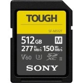 Карта памяти Sony SDXC TOUGH M 512GB UHS-II U3 V60 R277/W150MB/s (SF-M512/T2)
