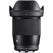 Объектив Sigma AF 16mm f/1.4 DC DN Contemporary Canon RF, чёрный