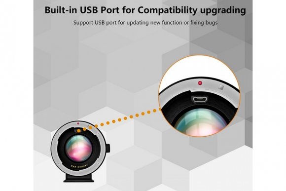 Commlite CM-EF-FX Booster (Переходное кольцо для Canon EF/EF-S lens to Fuji FX mount camera) 