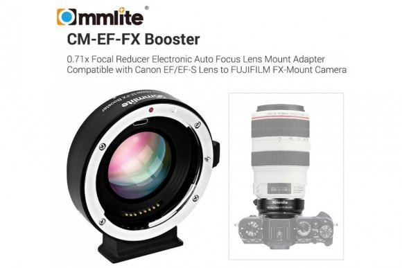 Commlite CM-EF-FX Booster (Переходное кольцо для Canon EF/EF-S lens to Fuji FX mount camera) 