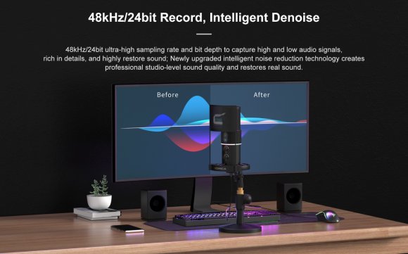 COMICA STA-U2D RGB Cardioid Condenser USB Microphone Kit COMICA STA-U2D RGB Cardioid Condenser USB Microphone Kit