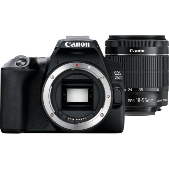 Фотоаппарат Canon EOS 250D Kit EF-S 18-55mm f3.5-5.6 DC III, чёрный 