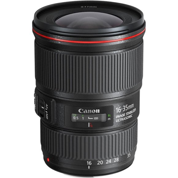 Объектив Canon EF 16-35mm f/4L IS USM, чёрный 