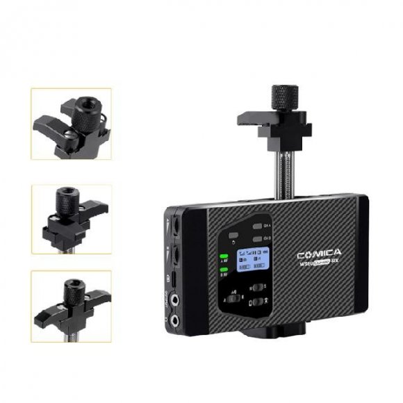 COMICA CVM-WS60 COMBO (TX+TX+RX) Беспроводной петличный микрофон для смартфона COMICA CVM-WS60 COMBO (TX+TX+RX) Беспроводной петличный микрофон для смартфона