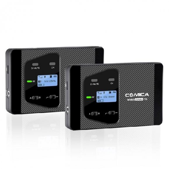 COMICA CVM-WS60 COMBO (TX+TX+RX) Беспроводной петличный микрофон для смартфона COMICA CVM-WS60 COMBO (TX+TX+RX) Беспроводной петличный микрофон для смартфона