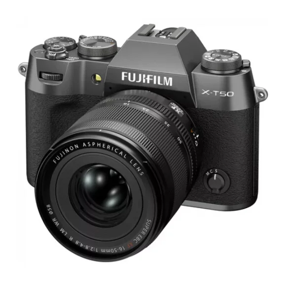 Фотоаппарат Fujifilm X-T50 Kit XF 16-50mm F2.8-4.8 R LM WR, тёмно-серый 