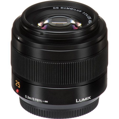 Объектив Panasonic Leica DG Summilux 25mm f/1.4 II ASPH, чёрный  Объектив Panasonic Leica DG Summilux 25mm f/1.4 II ASPH, чёрный