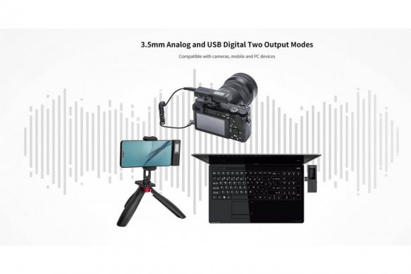 COMICA VDLive10 USB Двухканальный беспроводной микрофон COMICA VDLive10 USB Двухканальный беспроводной микрофон