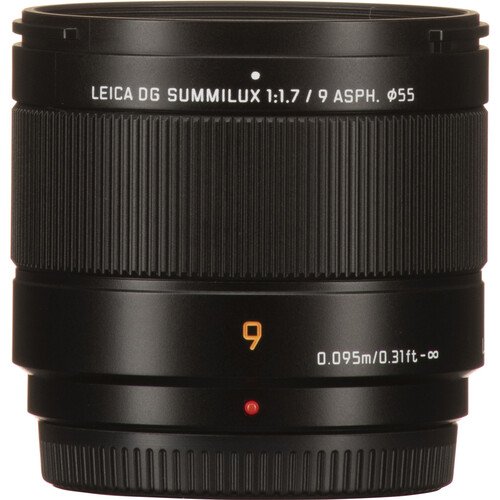 Объектив Panasonic Leica DG Summilux 9mm f/1.7 ASPH, чёрный 