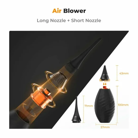 Силиконовая груша с двумя насадками K&F Concept Air Blower (Long + Short Nozzle) KF08.041 