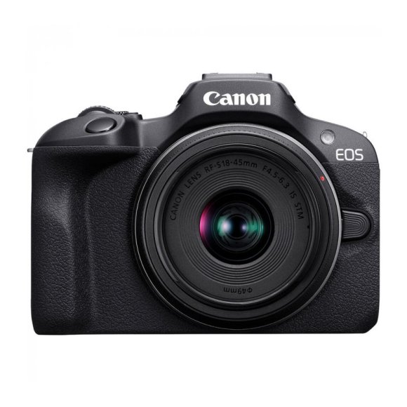 Фотоаппарат Canon EOS R100 kit RF-S 18-45 F4.5-6.3 IS STM, чёрный 