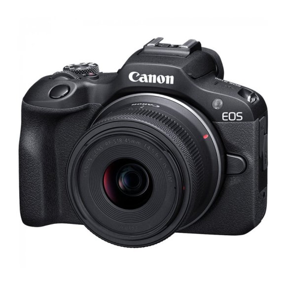Фотоаппарат Canon EOS R100 kit RF-S 18-45mm f/4.5-6.3 IS STM, чёрный 