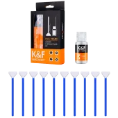 K&F Concept (SKU.1617) 24mm DSLR or SLR Camera Full-Frame Sensor Cleaning Swab Kit (10pcs*cleaning swab + 1*20ml cleaning liquid) K&F Concept (SKU.1617) 24mm DSLR or SLR Camera Full-Frame Sensor Cleaning Swab Kit (10pcs*cleaning swab + 1*20ml cleaning liquid)