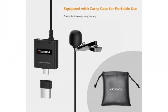 COMICA CVM-V01.USB Универсальный петличный микрофон COMICA CVM-V01.USB Универсальный петличный микрофон
