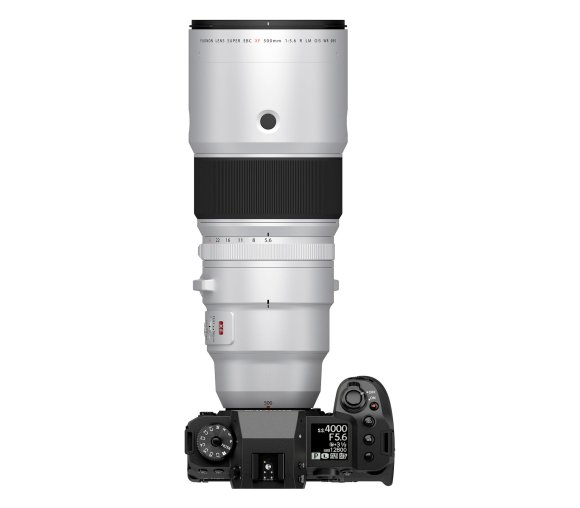 Объектив Fujinon XF 500mm f/5.6 R LM OIS WR, белый  Объектив Fujinon XF 500mm f/5.6 R LM OIS WR, белый