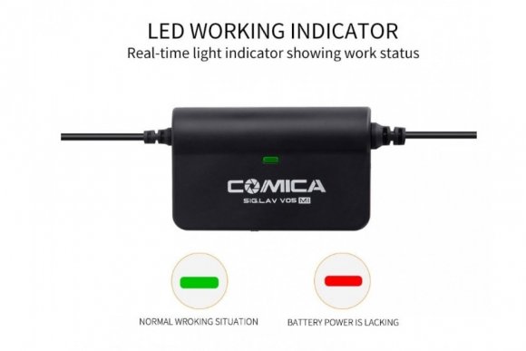 COMICA CVM-SIG.LAV V05 MI Петличный микрофон предусилитель с LIGHTING разъёмом для продуктов Apple COMICA CVM-SIG.LAV V05 MI Петличный микрофон предусилитель с LIGHTING разъёмом для продуктов Apple