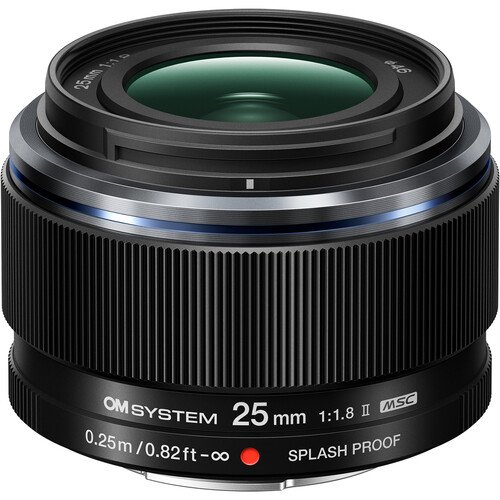 Объектив OM System 25mm f/1.8 II, чёрный 