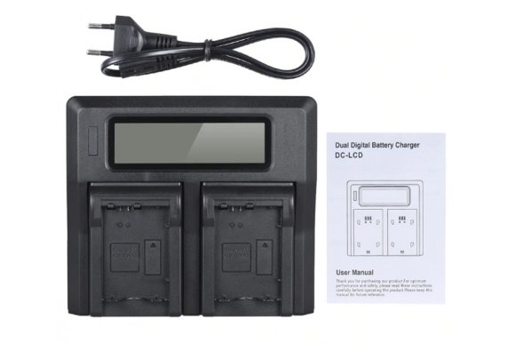 Двойное зарядное уст-во с инфо индикатором для Sony BP-U30/60/90 