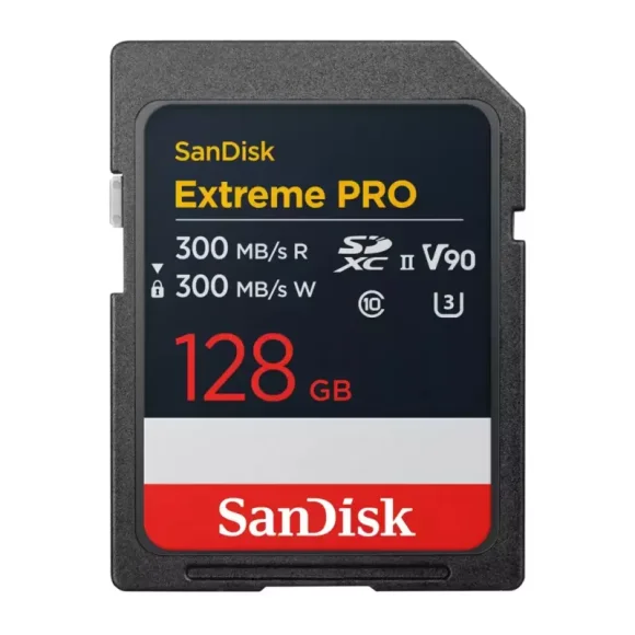 Карта памяти SanDisk Extreme Pro SDXC UHS-II V90 U3 300/300 MB/s 128GB SDSDXDM-128G-GN4IN 