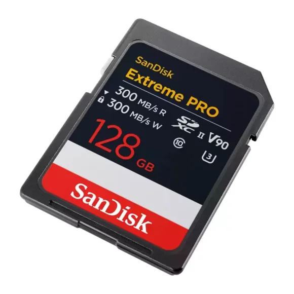 Карта памяти SanDisk Extreme Pro SDXC UHS-II V90 U3 300/300 MB/s 128GB SDSDXDM-128G-GN4IN 