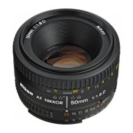 Объектив Nikon AF NIKKOR 50mm f/1.8D, чёрный  Объектив Nikon AF NIKKOR 50mm f/1.8D, чёрный