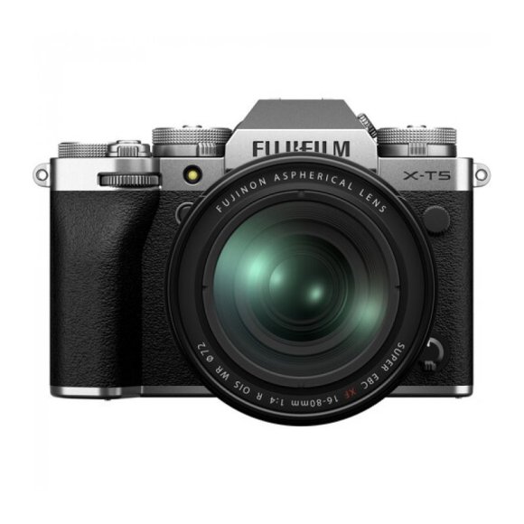 Фотоаппарат Fujifilm X-T5 Kit XF 16-80mm F4 R OIS WR Silver (Меню на русском языке) 