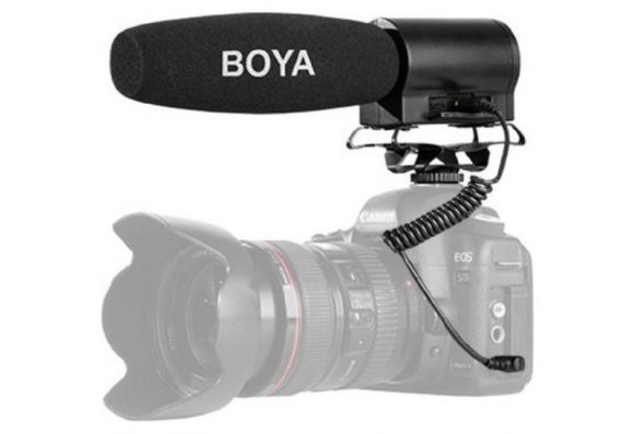 Boya BY-DMR7 Конденсаторный Микрофон-пушка для камер и видеокамер DSLR.  Boya BY-DMR7 Конденсаторный Микрофон-пушка для камер и видеокамер DSLR.